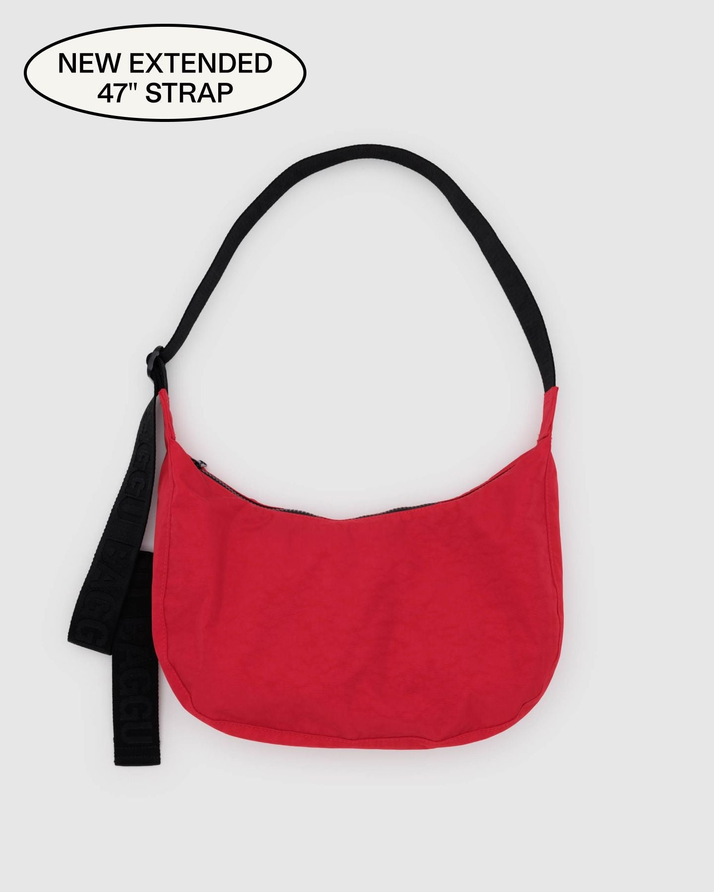 Medium Nylon Crescent Bag - Candy Apple image 0
